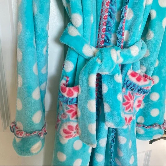 Matilda Jane Girls Silver Pieces Plush Robe size M - Picture 3 of 8